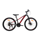 Велосипед CrossBike BOXTER 24" 11" Чорний-Червоний-Білий