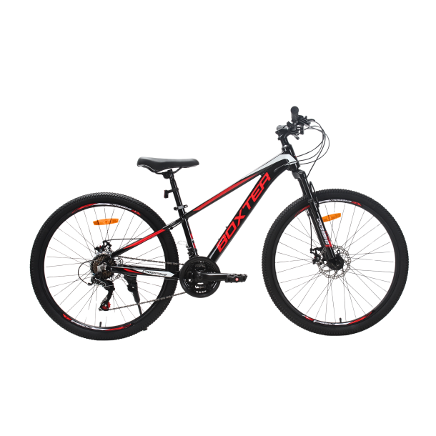 Велосипед CrossBike BOXTER 26" 12.5" Чёрный-Красный-Белый