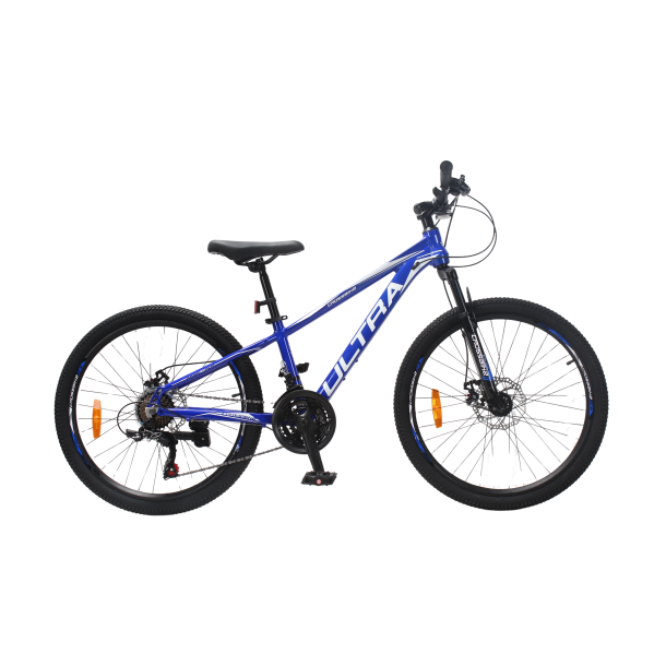 Велосипед CrossBike ULTRA 24" 12" Чорний-Синій