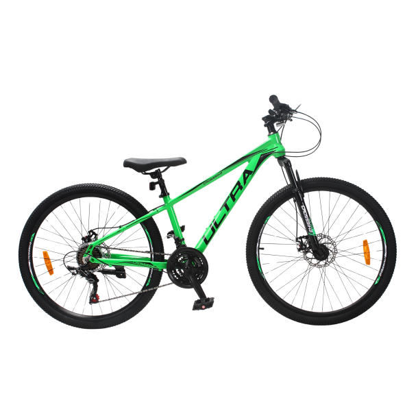Велосипед CrossBike ULTRA 26" 13" Зелений-Чорний