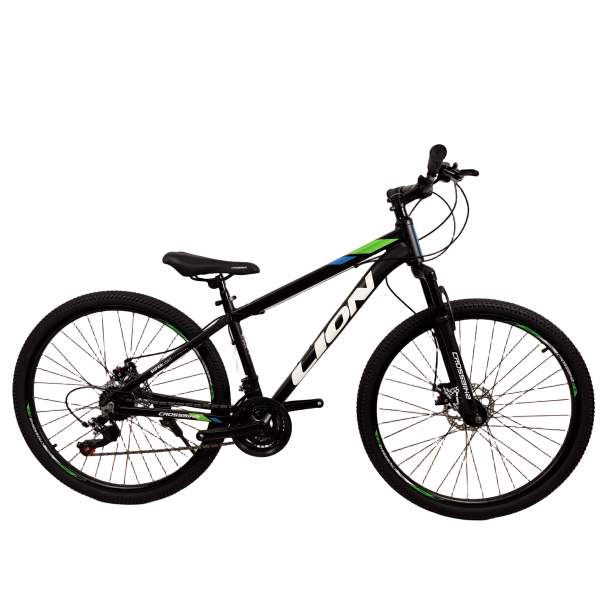 Велосипед CrossBike Lion 27.5" 15" Чорний-Зелений (уцінка)
