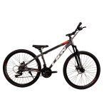 Велосипед CrossBike Lion 27.5" 15" Серый-Оранжевый (уценка)