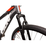 Велосипед CrossBike Lion 27.5" 15" Серый-Оранжевый (уценка)