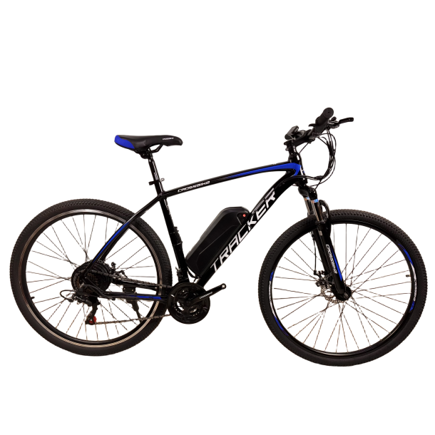 Електровелосипед CrossBike Tracker 29" 21" Чорний-Синій задній 500W 48V/13Ah (уцінка)