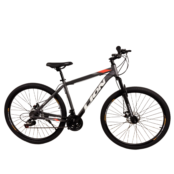 Велосипед CrossBike Lion 29" 19" Серый-Оранжевый (уценка)