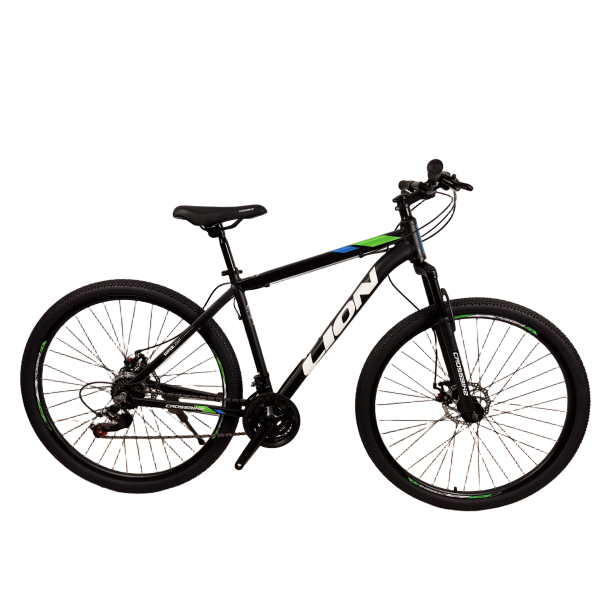 Велосипед CrossBike Lion 29" 19" Чёрный-Зеленый (уценка)