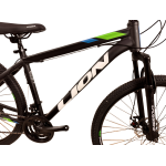 Велосипед CrossBike Lion 27.5" 17" Чёрный-Зеленый (уценка)