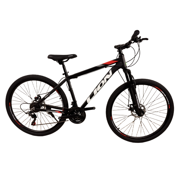 Велосипед CrossBike Lion 27.5" 17" Чёрный-Красный (уценка)