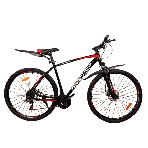 Велосипед CrossBike Tracker 29" 21" Чорний-Червоний