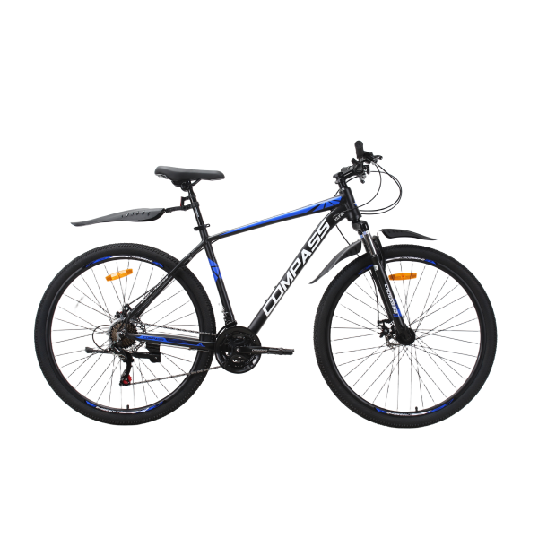 Велосипед CrossBike COMPASS 29" 20" Чорний-Синій