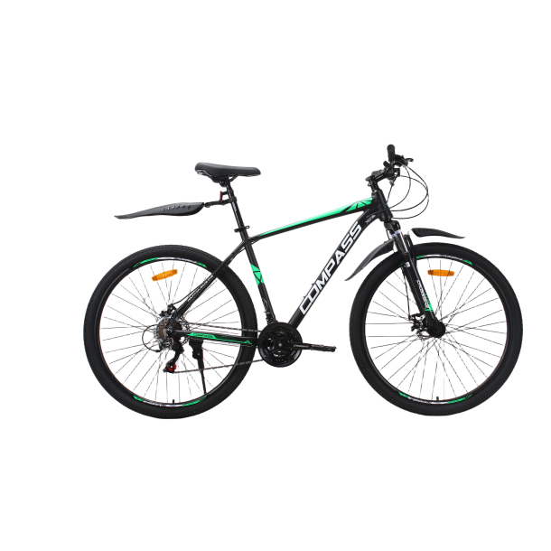 Велосипед CrossBike COMPASS 29" 20" Черный-Зеленый