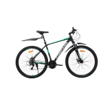 Велосипед CrossBike COMPASS 29" 20" Чорний-Зелений