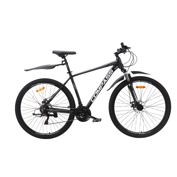 Велосипед CrossBike COMPASS 29" 20" Чорний-Сірий