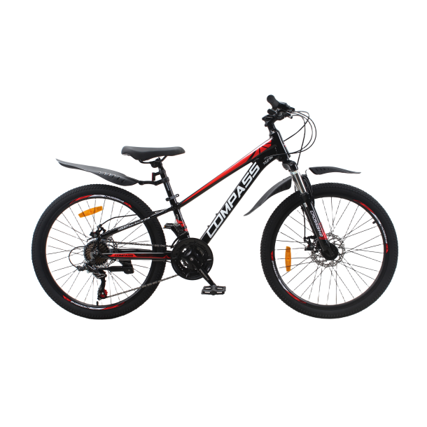 Велосипед CrossBike COMPASS 24" 11" Черный-Красный