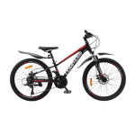 Велосипед CrossBike COMPASS 24" 11" Чорний-Червоний