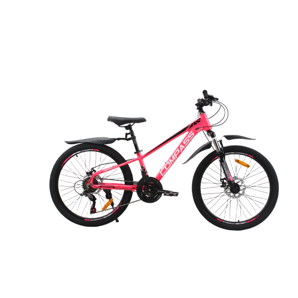 Велосипед CrossBike COMPASS 24" 11" Розовый-Чёрный