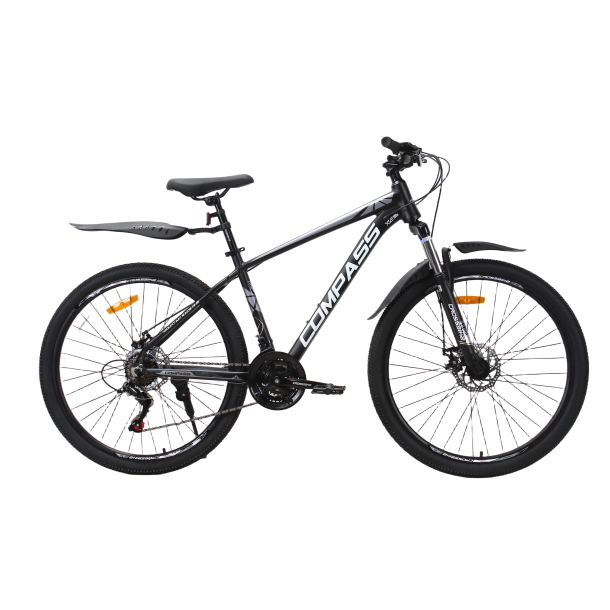 Велосипед CrossBike COMPASS 27.5" 17" Черный-Серый