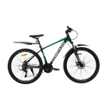 Велосипед CrossBike COMPASS 27.5" 17" Чорний-Зелений