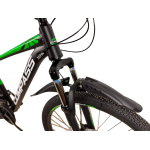Велосипед CrossBike COMPASS 27.5" 17" Черный-Зелёный