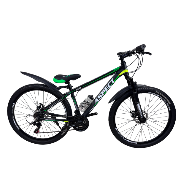 Велосипед CrossBike Aspect 27.5" 15" Чорний-Зелений
