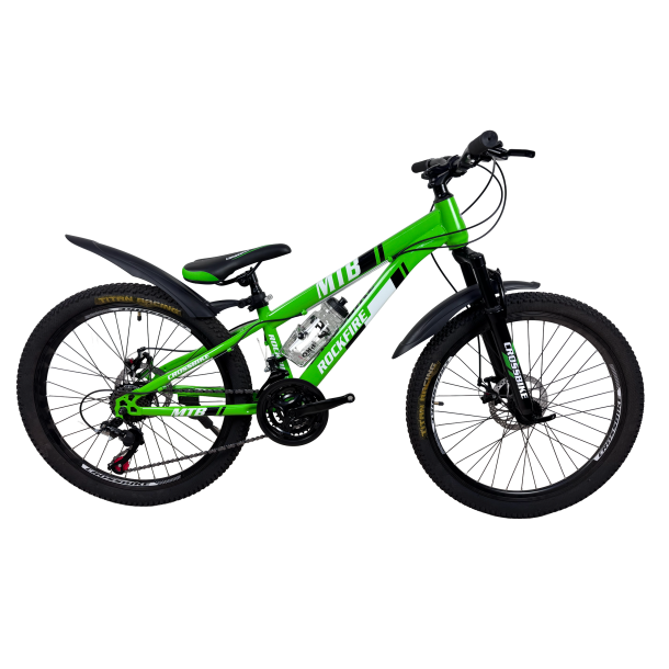 Велосипед CrossBike Rockfire 26" 13" Зеленый