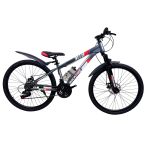 Велосипед CrossBike Rockfire 26" 13" Сірий