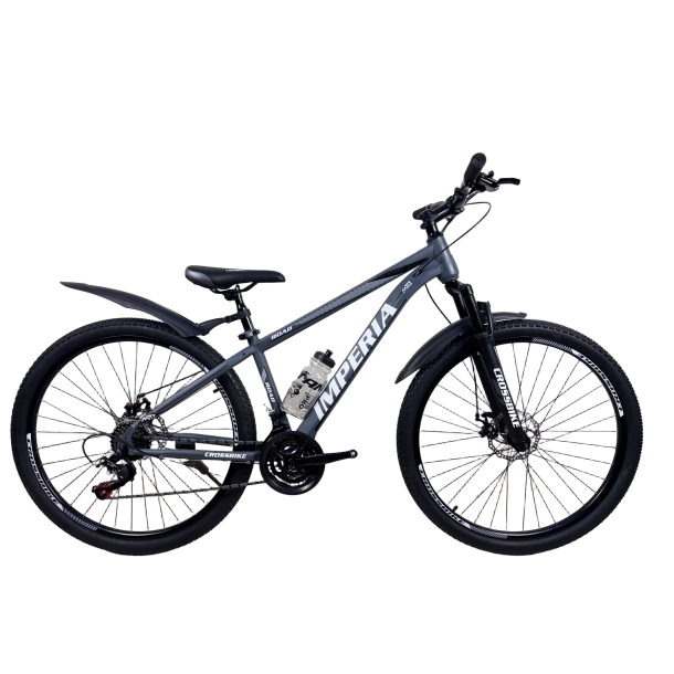 Велосипед CrossBike Imperia 27.5" 15" Сірий-Чорний