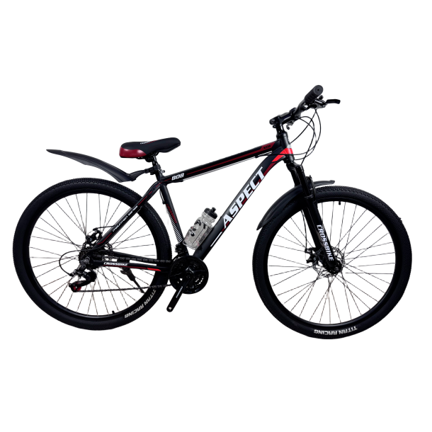 Велосипед CrossBike Aspect 29" 21" Чорний-Червоний