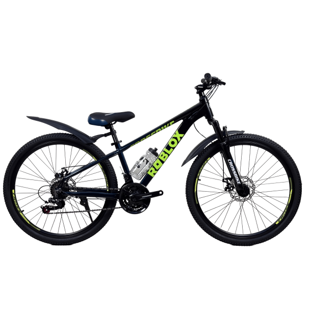 Велосипед CrossBike Roblox 26" 13" Чёрный-Зеленый