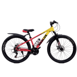 Велосипед CrossBike Roblox 26" 13" Жёлтый-Красный