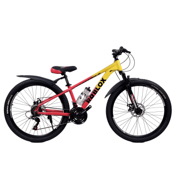 Велосипед CrossBike Roblox 24" 11" Жовтий-Червоний