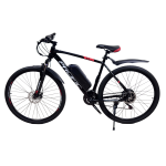 Электровелосипед Crossbike Pacific 29" 21" Черный-Красный задний 500W 48V13Ah