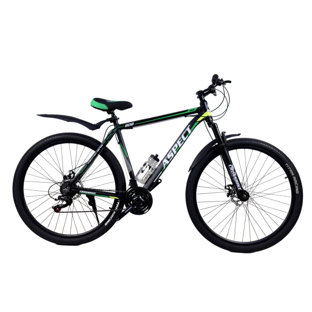 Велосипед CrossBike Aspect 29" 21" Черный-Зеленый