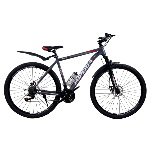 Велосипед CrossBike Imperia 29" 21" Серый-Красный