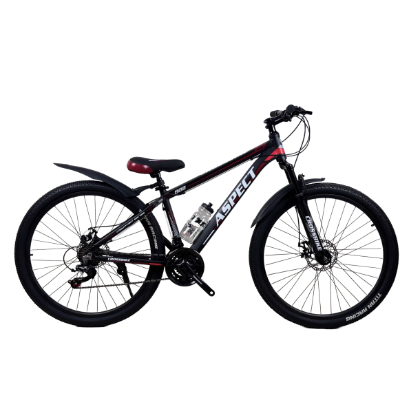 Велосипед CrossBike Aspect 27.5" 15" Чорний-Червоний