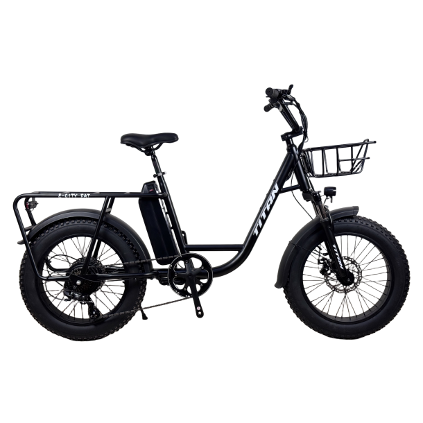 Електровелосипед Titan E-CITY FAT 20" Чорний (задній) 1000W 48V13 Ah.LCD