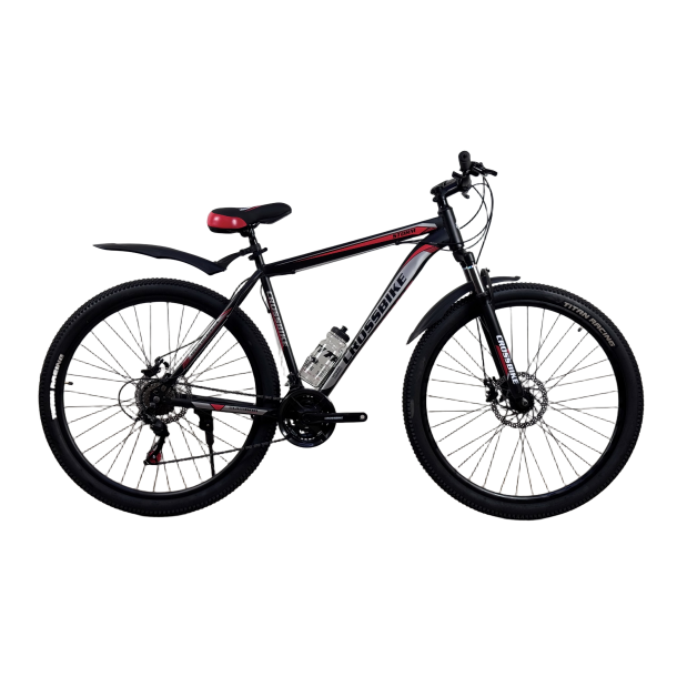 Велосипед CrossBike Storm 29" 21" Чорний-Червоний