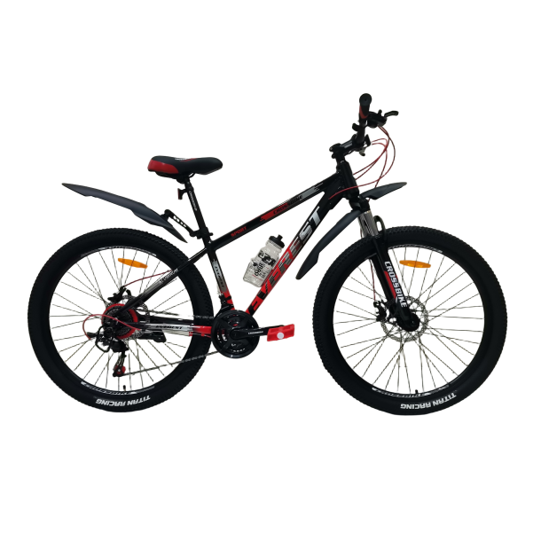 Велосипед CrossBike Everest 27.5" 15" Чёрный-Красный