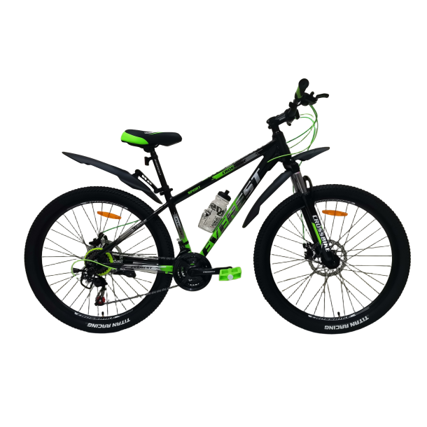 Велосипед CrossBike Everest 27.5" 15" Чорний-Зелений