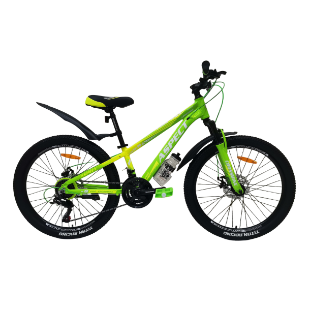Велосипед CrossBike Aspect 24" 11" Неоновий зелений-Неоновий жовтий