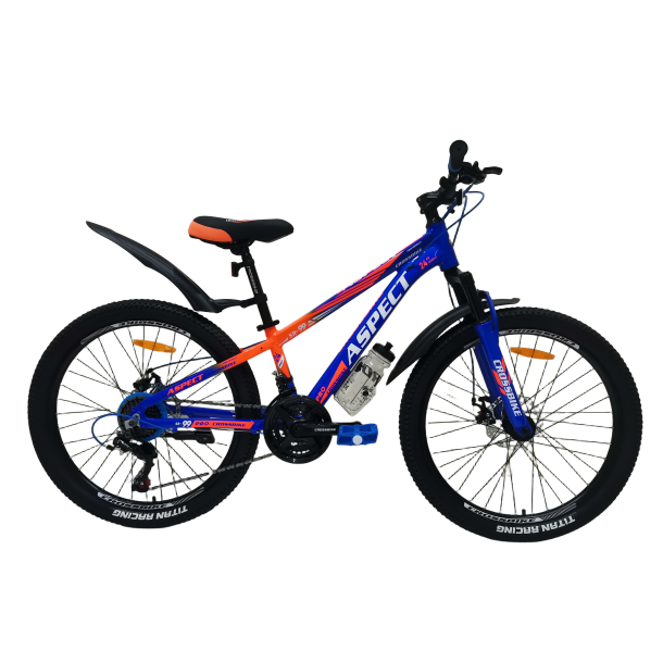 Велосипед CrossBike Aspect 24" 11" Темно синій-Неоновий помаранчевий
