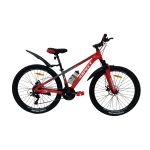 Велосипед CrossBike Aspect 26" 13" Неоновий червоний-Сірий