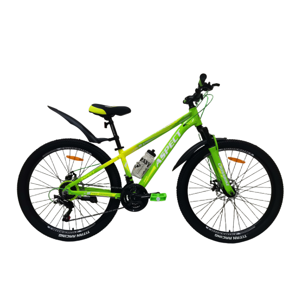 Велосипед CrossBike Aspect 26" 13" Неоновый зеленый-Неоновый желтый