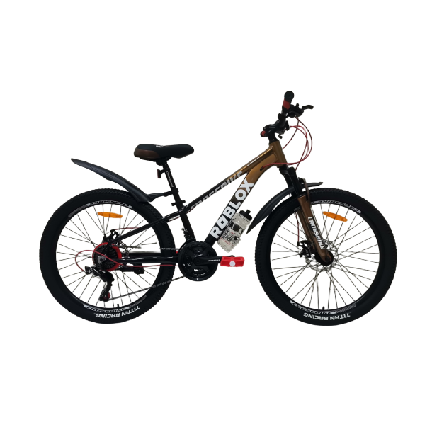 Велосипед CrossBike Roblox 26" 13" Бронзовый-Черный