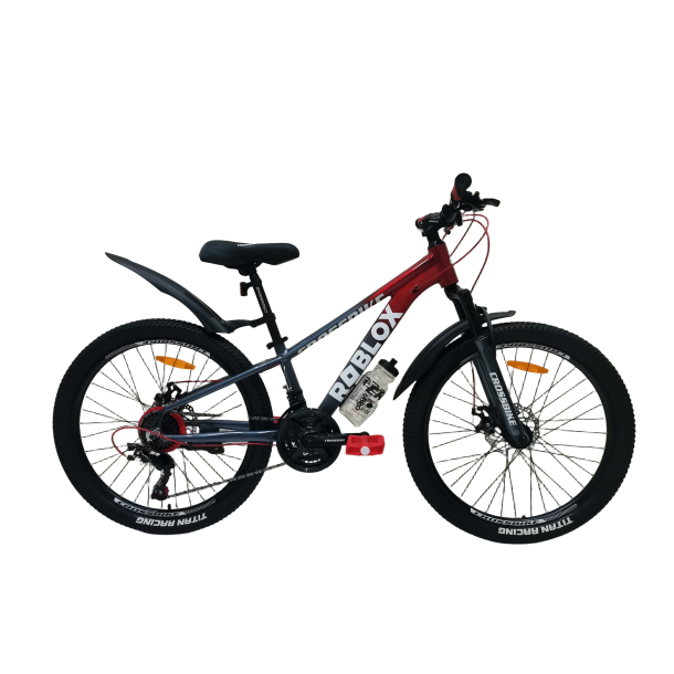 Велосипед CrossBike Roblox 24" 11" Красный-Серый
